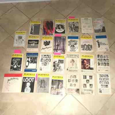 Lot of 27 Mostly Playbill Broadway Theater Cast Signed Magazine Programs