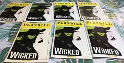 Wicked Playbills Lot Of 19 Eden Espinosa, Megan Hilty, Stephanie J. Block, Idina