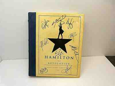 Hamilton Broadway Lin-Manuel Miranda Groff Cast Signed Revolution Book Autograph
