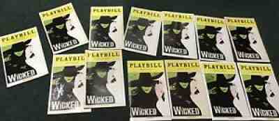 WICKED BROADWAY LOT 13 Playbills Idina Menzel, Megan Hilty, Shoshana Bean