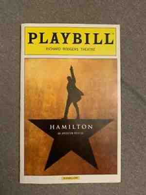 HAMILTON Broadway PLAYBILL Original Cast OPENING NIGHT Aug. 6, 2015 dated. MINT
