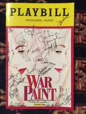 Patti Lupone Christine Ebersole And Cast Signed War Paint Playbill