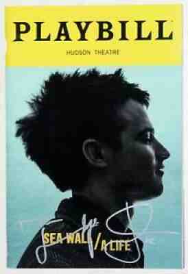 Tom Sturridge & Jake Gyllenhaal Signed SEA WALL/A LIFE Opening Night Playbill