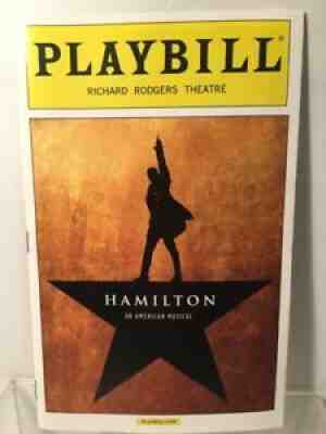 HAMILTON Broadway PLAYBILL Original Cast OPENING NIGHT Aug. 6, 2015 N/MINT
