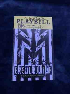 BEETLEJUICE WASHINGTON DC PLAYBILL PRE BROADWAY SIGNED BY MOST OF THE CAST