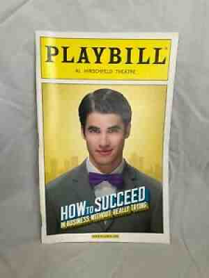 PLAYBILL: "How to Succeed" starring Darren Criss, Beau Bridges, Tammy Blanchard