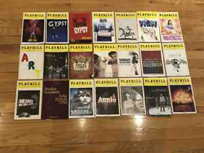Lot of 157 Playbills