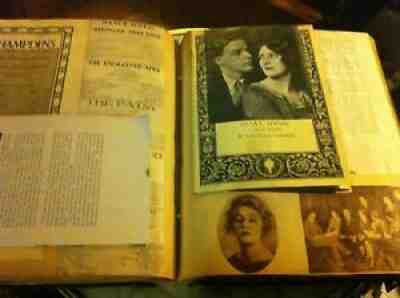 BROADWAY SCRAPBOOK FROM ACTOR HOUSE B. JAMESON ESTATE 1920 S 100 PAGES,41 SIGNIT