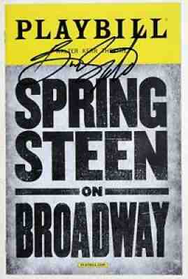 Bruce Springsteen Signed SPRINGSTEEN ON BROADWAY Opening Night Playbill RARE