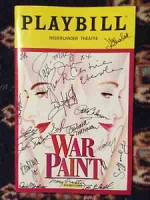 Patti Lupone Christine Ebersole And Cast Signed War Paint Playbill