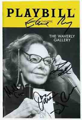 WAVERLY GALLERY Full Cast Lucas Hedges, Elaine May + Signed Playbill