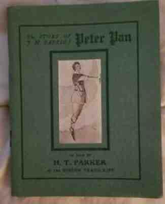 Maude Adams PETER PAN 1916 Boston 3.5" x 4.5" illustrated 28 pages