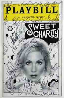 SWEET CHARITY Christina Applegate, Denis O'Hare Cast Signed Opening Playbill