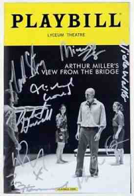 A VIEW FROM THE BRIDGE Full Cast Russell Tovey Signed Opening Night Playbill