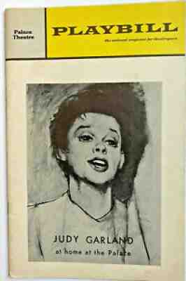 JUDY GARLAND at home at the Palace Playbill Lorna & Joey Luft August 1967 RARE