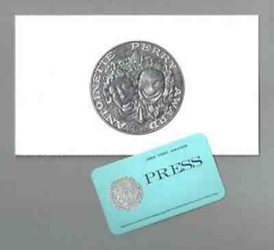 23rd Annual TONY AWARDS Angela Lansbury / Press Credentials 1969 Ticket Folder