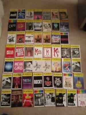 52 Broadway Musical Playbill Books Newsies Dear Evan Hansen Head Over Heels Cats