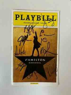 Hamilton signed OBC Playbill! Signed by Lin Manuel Miranda and others.Â 