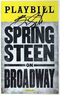 Bruce Springsteen Signed SPRINGSTEEN ON BROADWAY 2017 Opening Night Playbill
