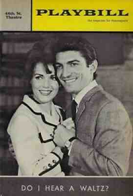 Stephen Sondheim "DO I HEAR A WALTZ?" Sergio Franchi 1965 Opening Night Playbill
