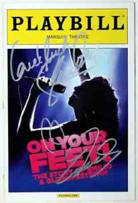 ON YOUR FEET Emilio Estefan & Gloria Estefan Signed Playbill SUPER RARE