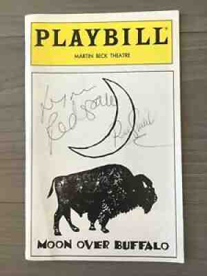 Lynn Redgrave Robert Goulet Signed Moon Over Buffalo Playbill Theatre Broadway