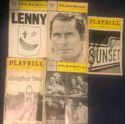 Vintage Lot 5 NY Playbills- LENNY GANTRY SUNSET CHAPTER TWO COME BLOW YOUR HORN