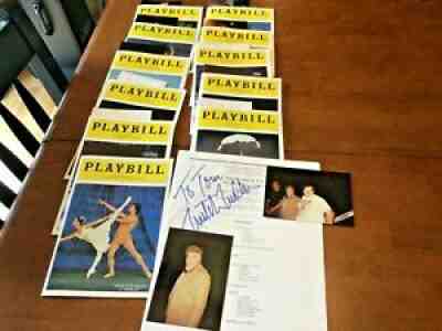 12 vintage signed Playbill's