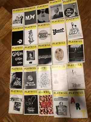 Lot Of Collectible Theater Playbill 47pc 1976-2001