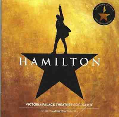 Lin-Manuel Miranda "HAMILTON" Opening Night Sticker 2017 London Souvenir Program