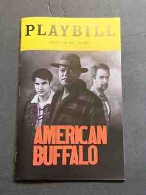 Darren Criss Signed American Buffalo Playbill Rare 1