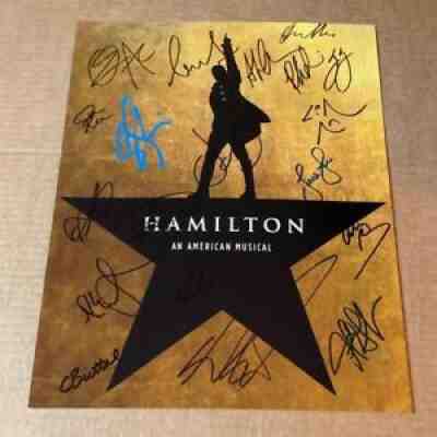 Hamilton Signed 11x14 Photo Lin-Manuel Miranda and Original Cast Members