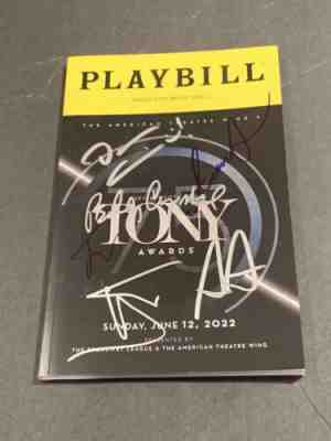 Darren Criss,Ariana deBose,Hugh Jackman,Crystal Signed 2022 Tony Awards Playbill