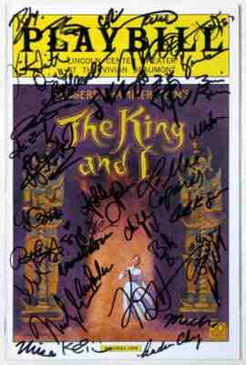 Kelli O'Hara, Ken Watanabe + Cast Signed KING & I Opening Night Playbill