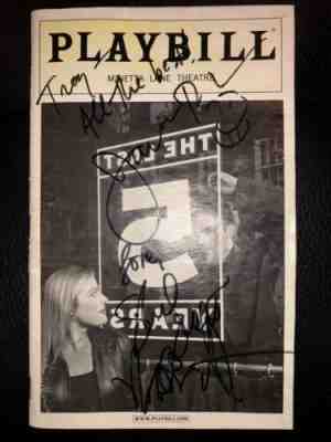 The Last 5 Years Autographed Playbill by Original Off-Broadway Cast and Composer