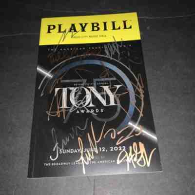Darren Criss,Ariana deBose,Hugh Jackman,++ Signed 2022 Tony Awards Playbill