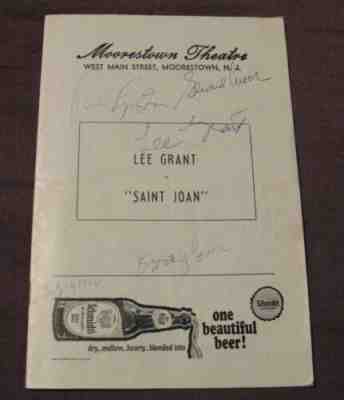 Rare 1966 Signed Roy Scheider, Lee Grant, and others "Saint Joan" Playbill