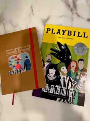 beetlejuice broadway playbill Closing Night 01/08/23 Plus Book Of Dead Rare