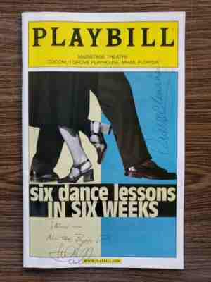 Mark Hamill Signed Rue McClanahan Signed Six Dance Lessons In Six Weeks Playbill