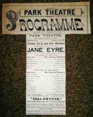 Maude Adams 9 years old Jane Eyre 1882 Park Theatre mom Annie prog VERY RARE