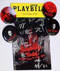 SWEENEY TODD Cast Sutton Foster Aaron Tveit Signed Playbill +Fundraising Buttons