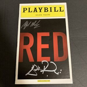 ALFRED MOLINA & EDDIE REDMAYNE AUTOGRAPHED 'Red' Rare Signed Playbill 2010