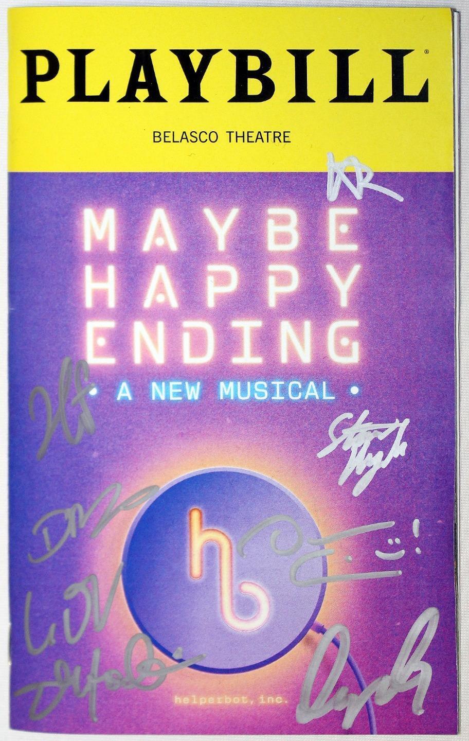 MAYBE HAPPY ENDING Full Cast Darren Criss, Helen J Shen Signed Broadway Playbill