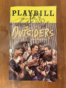 The Outsiders Playbill Broadway Signed- Full Cast