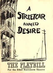 *GREAT AMERICAN PLAYWRIGHT TENNESSEE WILLIAMS 1949 STREETCAR PROGRAM BRANDO*