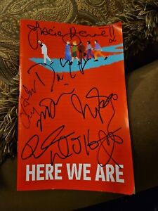 Here We Are Cast Signed Playbill