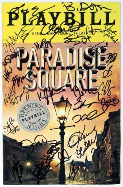 PARADISE SQUARE Cast Joaquina Kalukango Signed Opening Night Playbill