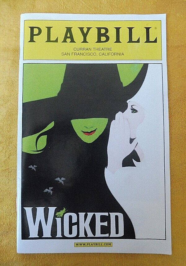 New ListingWICKED PLAYBILL Curran Theatre San Francisco JUNE 2003 pre-Broadway run
