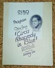 Ciro's Rhapsody in Blue George Gershwin Frances Williams Sterling Holloway RARE