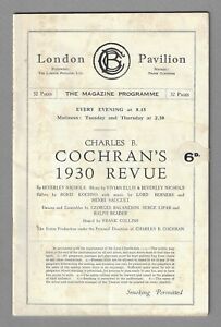 Rodgers and Hart "COCHRAN'S 1930 REVUE" Maisie Gay 1930 London Pavilion Program
